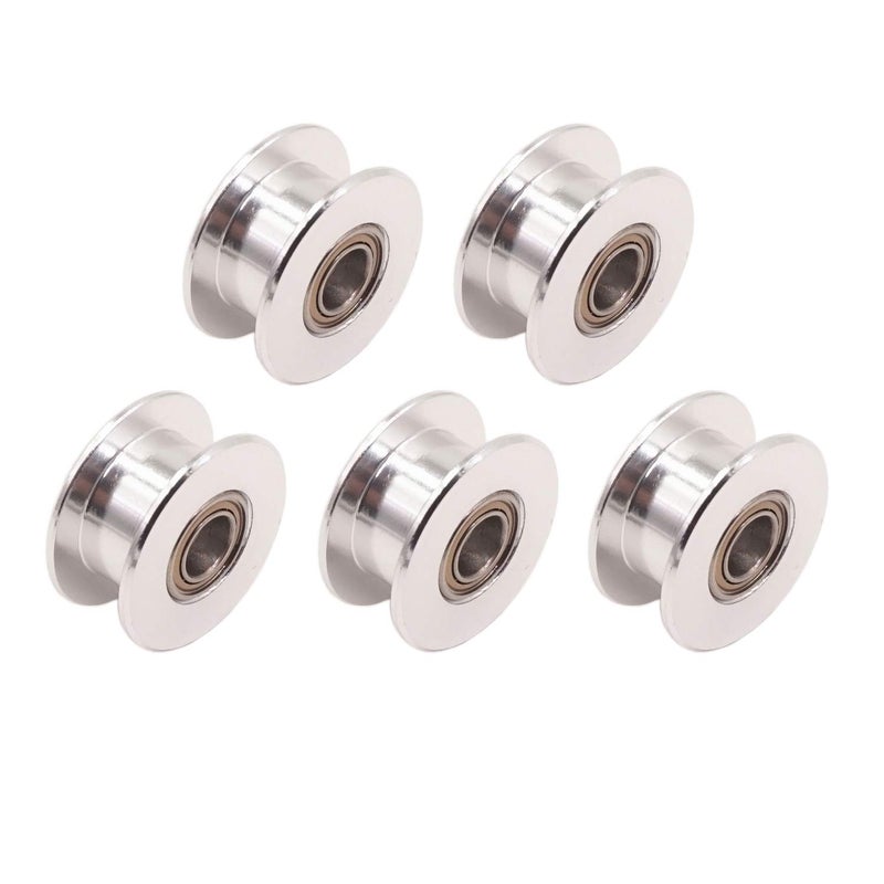 WINSINN GT2 Idler Pulley 20 Toothless 5mm Bore 6mm Width Timing Pulley Wheel Aluminum for 3D Printer (Pack of 5Pcs) - Image 1